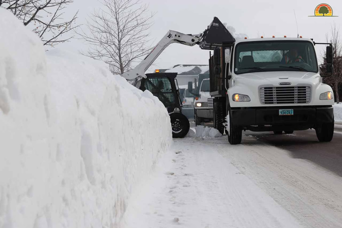 Winter snow clearing service