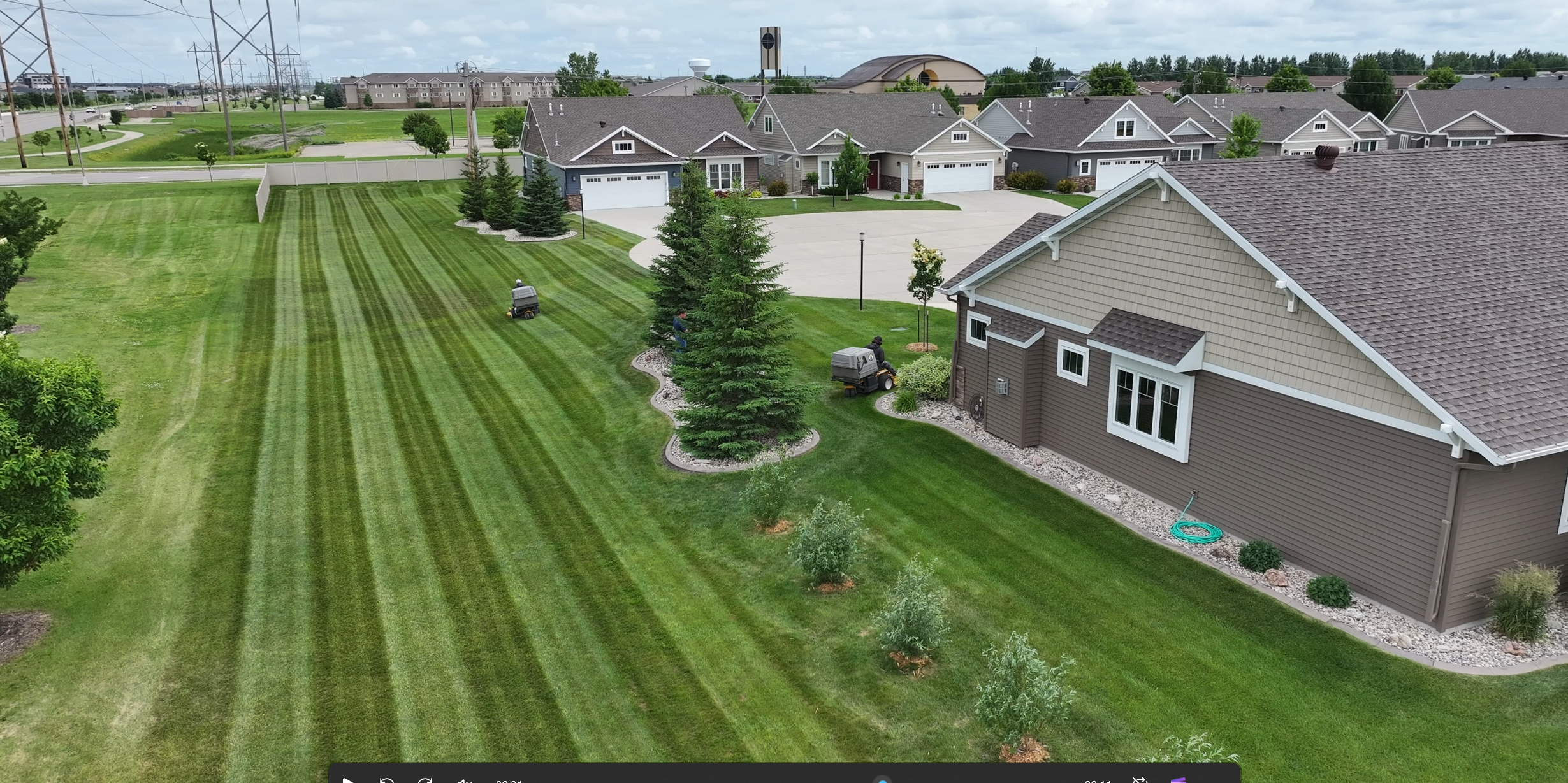 Country Grove Drone Image